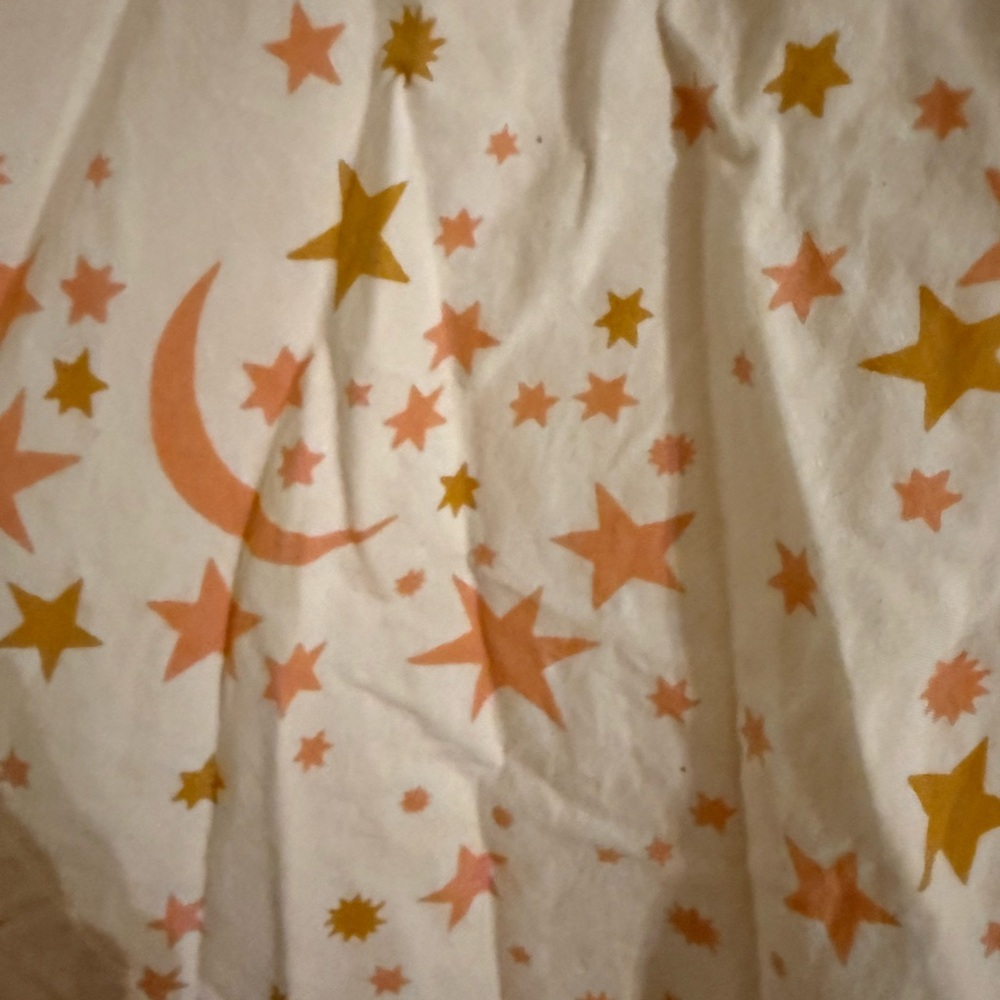 Printfresh Starry White And Orange Robe - image 4